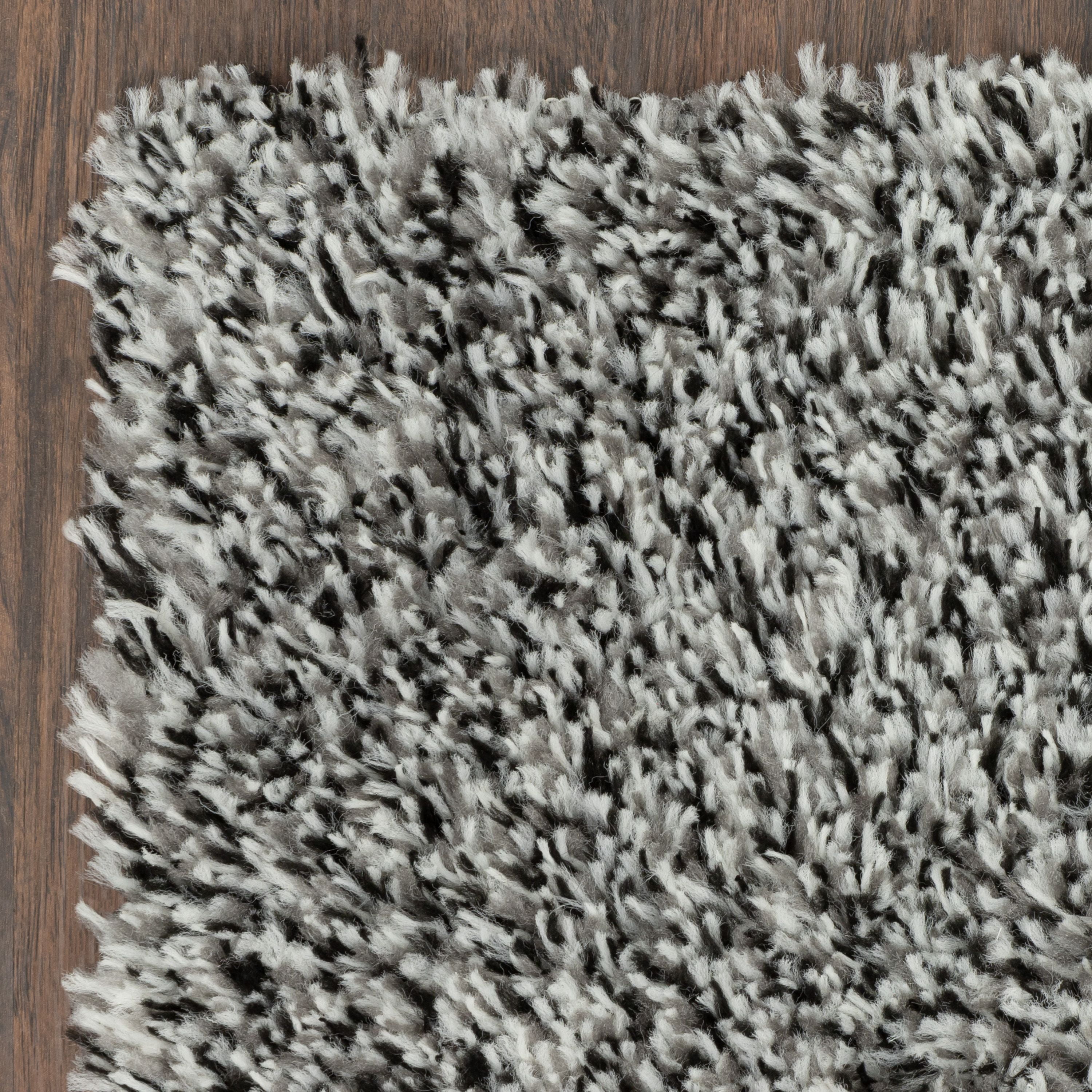 (2 pack) Mainstays Confetti Black Gray Shag Youth Indoor Area Rug, 3'x 4'8"