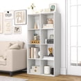 thumbnail image 4 of Costway 8-Cube Open Bookshelf with Anti-tip Kits Home Modern Style Storage Shelf for Study White, 4 of 10