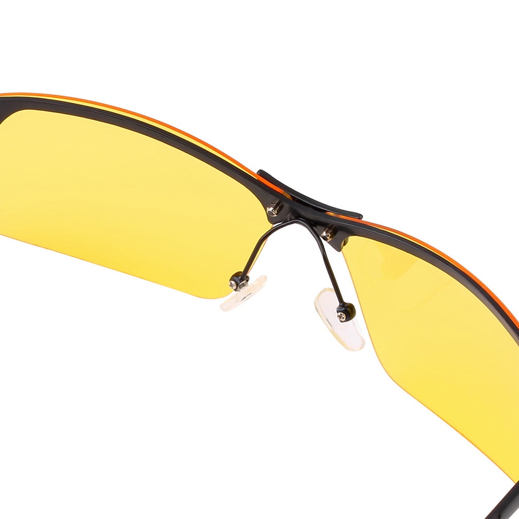 Yellow HD Night Vision Polarized Glasses UV400 Driving Sunglasses