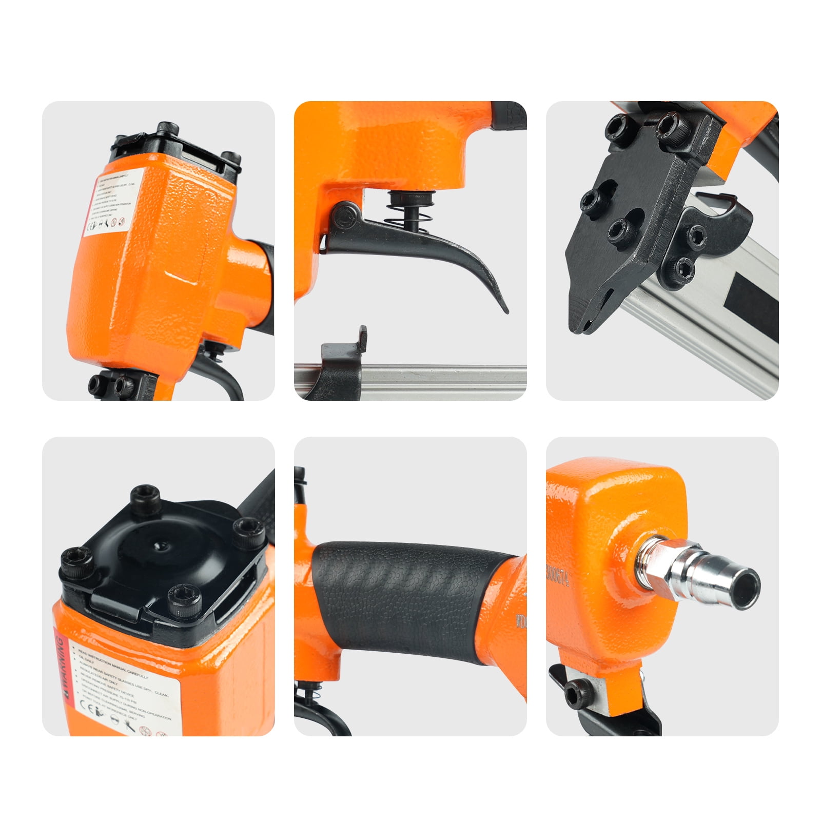 KAMSIN P625 23 Gauge Pneumatic Pin Nailer Accepts 3/8" to 1" Pin Nails, Headless Pinner/Pin Nail Gun for Windows, Doors, and Woodworking