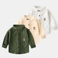 thumbnail image 3 of WOYY Toddler Boys Long Sleeve Button Down Shirt Casual Spring Fall Shirt, Sizes 3-4T, 3 of 3