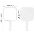 thumbnail image 2 of 1 Pc Espejo Cosmético de Patrón de Diamante para Mujeres para Viajes de Negocios, Vacaciones, Gimnasio, Espejo de Aluminio ABS Blanco M, 2 of 3