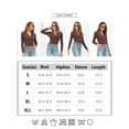 thumbnail image 3 of Sherrylily Women Deep V Neck Wrap Sweater Slim Knitted Long Sleeve Jumper, 3 of 6