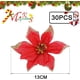 thumbnail image 4 of 30 piezas de flores de decoración navideña, decoración de copos de nieve, flores para decoraciones navideñas, árboles de Navidad, adornos artificiales para árboles, árbol de Navidad, corona de Navidad Xemadio LKX-2040-3, 4 of 8