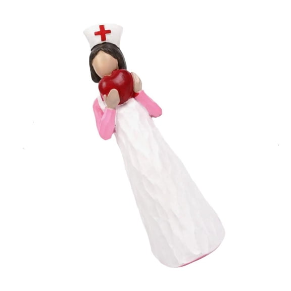 Resins Nurse Statue Artistic Sculpture For Healthcares Worker Appreciation Gift