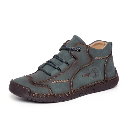 

Men‘s Ankle Boots Casual Stitching Outdoor Lightweight Comfy Shoes Flat Shoes Men‘s Footwear
