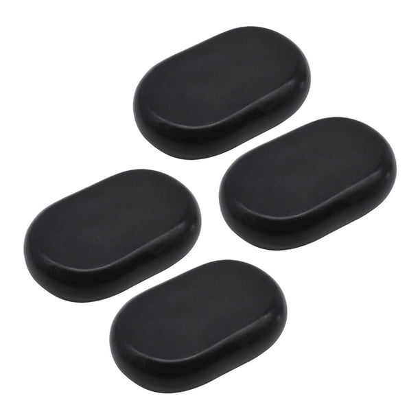 Juego de 4 piedras calientes para masaje, herramienta ovalada Gua Sha, herramienta de masaje, piedras calientes para masaje 11 cm x 7 cm