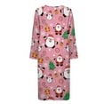 thumbnail image 5 of Xoenoiee Santa Claus Snowman Candy Tree Snowflake Print Womens Long Sleeve Nightgowns Zipper Robes Christmas Full Length Nightgown Soft House Coat Comfy Sleepwear Xmas Loungewear, Size M, 5 of 7
