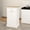 Single White Trash Cabinet, variant on RASOO Tilt Out Trash Cabinet Wooden Freestanding Dog Proof Single Door 10 Gallons with Drawer Trash Can Cabinet or Tilt Out Laundry Hamper,White (Black)