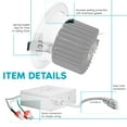 thumbnail image 3 of Luxrite 6 inch LED Recessed Lighting with J-Box, 24W, 1850 Lumens, 5 Color Selectable, Dimmable, Wet Rated, IC Rated 6 Pack, 3 of 7
