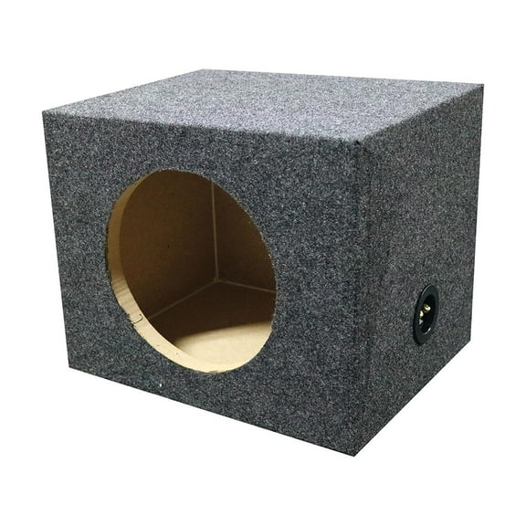 QPower Single 10″ Heavy Duty Sealed Empty Woofer Box