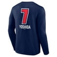 thumbnail image 3 of Men's Masataka Yoshida Navy Boston Red Sox Fastball Player Name & Number Long Sleeve T-Shirt, 3 of 3