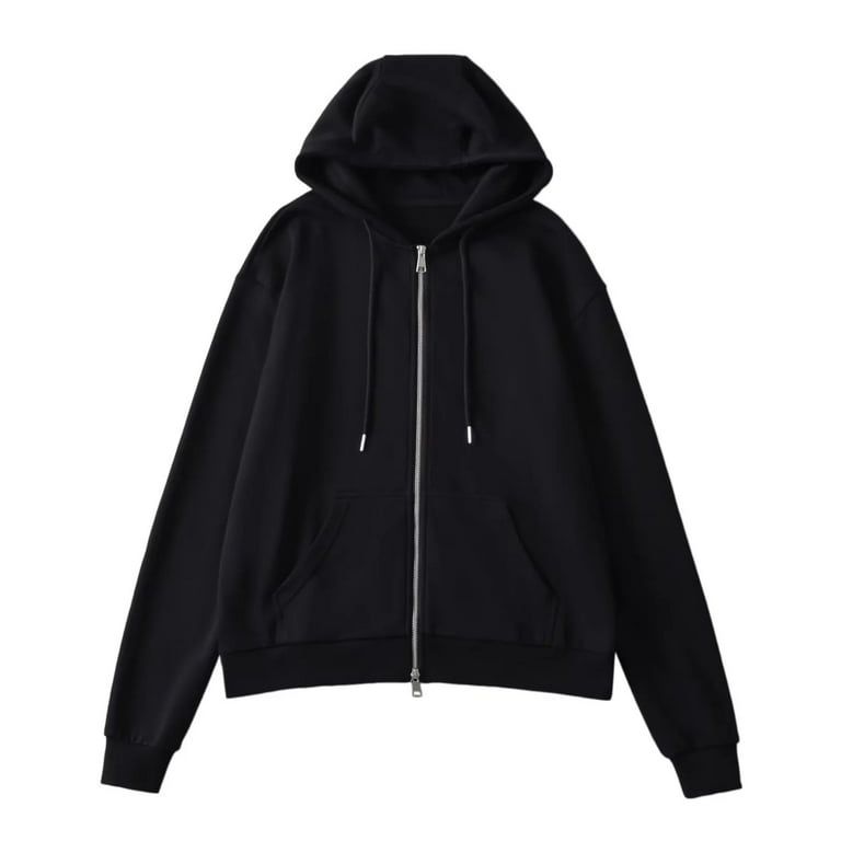 Black discount jacket hoodie