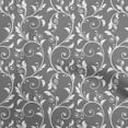 thumbnail image 1 of oneOone Cotton Poplin Gray Fabric Asian Baroque Quilting Supplies Print Sewing Fabric By The Yard 42 Inch Wide, 1 of 4