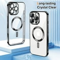 thumbnail image 3 of Entronix Magnetic Clear Case for iPhone 16 Pro Max, Slim Fit, Anti-Drop Shockproof, Black, 3 of 5