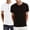 White+Black, variant on Men's Henley T-Shirts 3-Button Placket Short Sleeve Plain Casual Summer Tee, Pack of 2 (M-XXL)