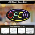 thumbnail image 2 of Open Sign for Business 4 Colors, 16.5"x 8" Neon LED Open Sign, 2 of 7