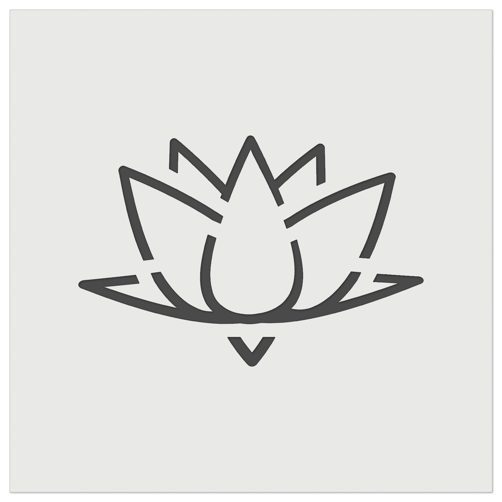 Lotus Flower Outline DIY Cookie Wall Craft Stencil - 11.5 Inch - Walmart.com