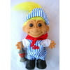 my lucky troll train conductor troll doll (yellow hair)