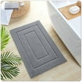 thumbnail image 7 of OEAKAY Bathroom Rug, Ultra Soft Absorbent Bath Rug for Bathroom, Premium Microfiber Shag Bath Mat, Non-Slip Bath Rug Machine Washable (20"x32", Gray), 7 of 7