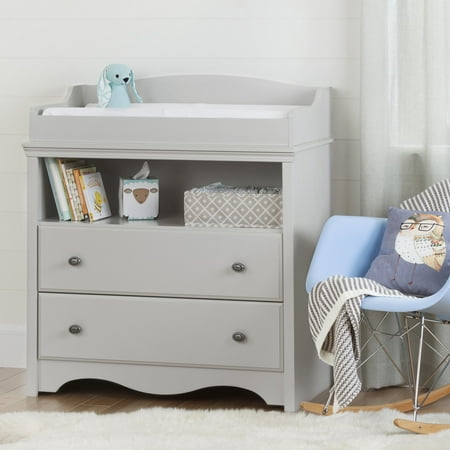 South Shore Heavenly Collection Changing Table And 4 Drawer Dresser Pure White Walmart Com