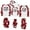 Red, variant on Zhanying Family Christmas Pajamas Matching Sets Funny 2 Piece Sets Pajamas for Couples Christmas Jammies Holiday Pjs for Women Matching Family Christmas Pjs