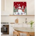 thumbnail image 6 of Christmas Wall Art - Snowflake Falling Canvas Funny Leaping Prints,Framed Merry Christmas Wall Decorations Ready to Hang,Wall Decor for Bedroom Bathroom Kitchen,Christmas Gift,Home Decor,12"x12", 6 of 6