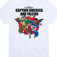 thumbnail image 3 of Marvel Captain America: Brave New World - Falcon Team Up - Toddler And Youth Short Sleeve Graphic T-Shirt, 3 of 5