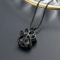 thumbnail image 5 of Pet Cremation Jewelry for Dog/Cat Paw Stainless Steel Memorial Locket Urn Necklace with Hollow Urn Cremation Jewelry for Ashes, 5 of 6