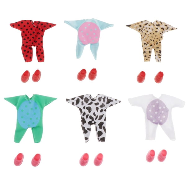 6 Set Adorable Girl Doll Zapatos Set Doll Party Accesorio de bricolaje Zulema BJD Doll Outfits