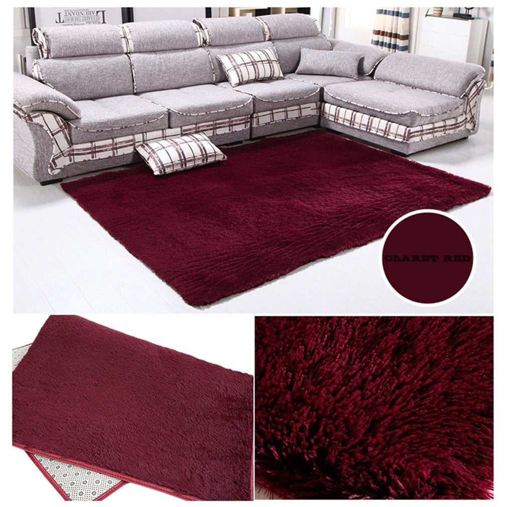 Fluffy Rugs Living Room Carpet AntiSkid Shaggy Area Rug Floor Mat