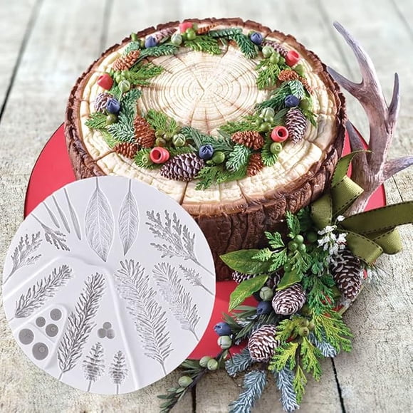 Winter Foliage Flower Pro Mould Silicone Mold Fondant Cake Decorating Tool Gumpaste Sugarcraft Chocolate Forms Bakeware Tools