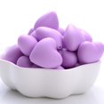 thumbnail image 3 of 10/20 cuentas de silicona con forma de corazón de 18 x 20 mm, aptas para alimentos para bebés, para hacer joyas, pinzas para chupetes, sin BPA, 3 of 5
