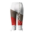 thumbnail image 4 of QUYUON Capri Pants for Women Casual 2023 Summer Elastic High Waist Crop Pants Straight Leg Cropped Trouser Beach Short Pants Women's Cotton Capris Leggings Stretch Cropped Pants Style P-5 Brown_21 M, 4 of 5