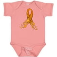 thumbnail image 3 of Inktastic Leukemia Awareness with Orange Ribbon Made of Hearts Boys or Girls Baby Bodysuit, 3 of 5