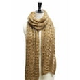 thumbnail image 3 of Black Knit Long Scarf With Sequin Accents, 3 of 4