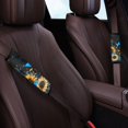 thumbnail image 3 of Chririnla Car Seat Belt Pads Magic Tape Seat Belt Shoulder Pad Polyester Soft, Suitable for SUV Truck, Butterfly Sunflowers Pattern, 3 of 8