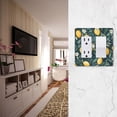 thumbnail image 5 of Yayeee Rocker Switch Wall Plate 1-Gang 4.6"x2.9" Home Decorative Outlet Cover, Blue Floral Lemons, 5 of 6