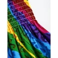 thumbnail image 6 of TiaoBug Kids Girls Summer Casual Bohemian Princess Dress Floral Sleeveless Rainbow Beach Sundress Type B 120, 6 of 7