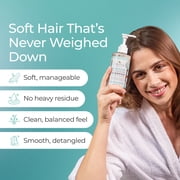 Tree To Tub Biotin Fine Hair Thickening Shampoo for Thicker, Fuller Volume - Gentle Volumizing Sulfate Free Argan Oil Shampoo for Women & Men