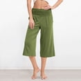 thumbnail image 3 of Kureaily Women's Cropped Pants Summer Casual Pants With Pockets Women's Casual Pants Women's Wide Leg Pants, 3 of 5