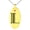 Gold, variant on Stainless Steel Letter L Initial Metro Retro Monogram Engraved Small Oval Charm Pendant Necklace