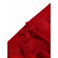 thumbnail image 5 of Women Y2K Lace Multi-Layered Bloomers, Ruffle Shorts, Short Pumpkin Pants, Elastic Waist Sweet Pettipants Wine Red L, 5 of 7