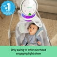 thumbnail image 5 of Ingenuity InLighten Baby Swing, Motorized Vibrating, Swivel Infant Seat, Gray, 5 of 18