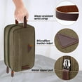 thumbnail image 3 of Toiletry Bag for Men, Canvas Dopp Kit Shaving Bag for Toiletries Accessories, Durable Mens Toiletry Bag for Travel, 3 of 18