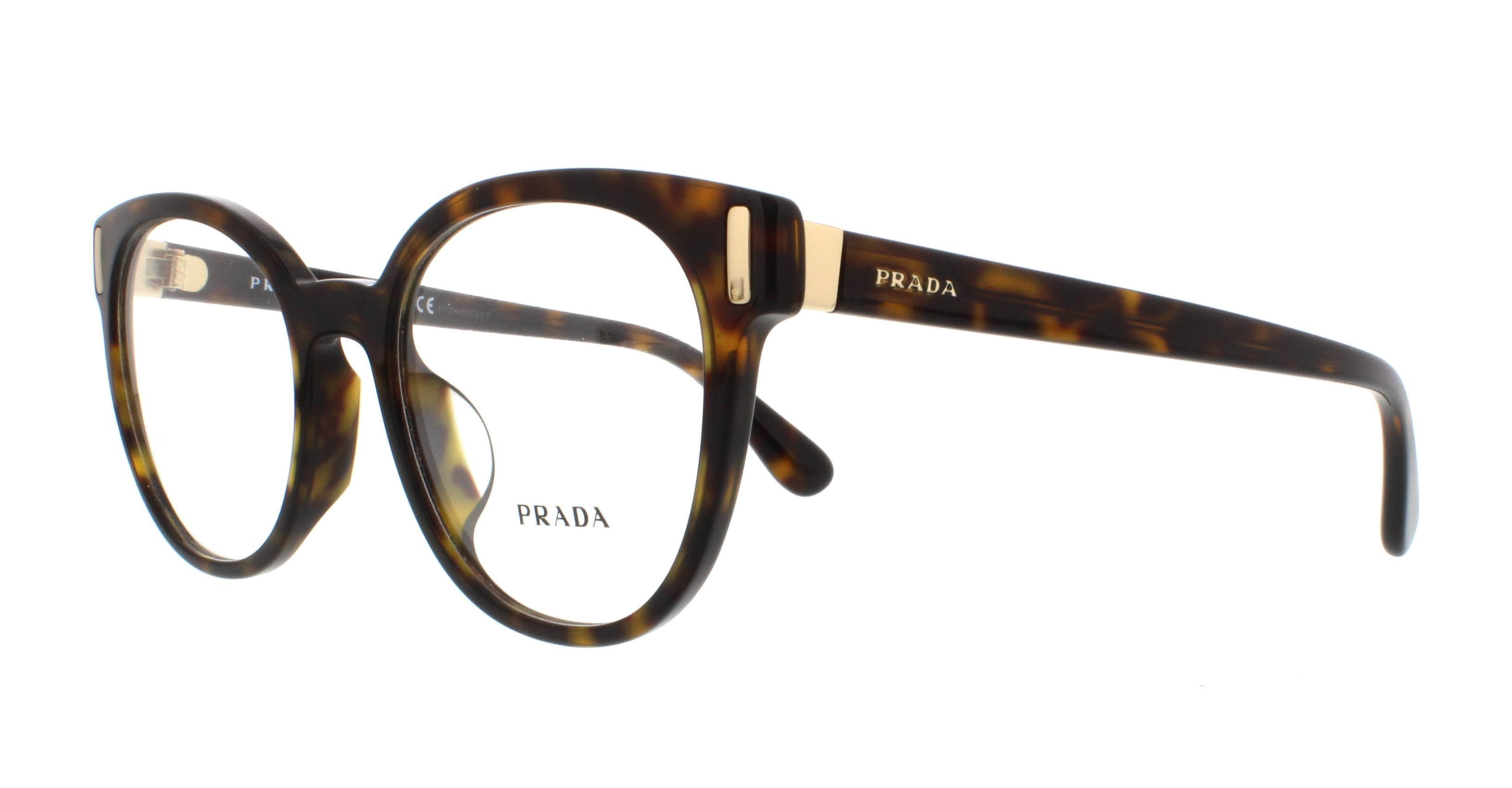 Prada 0pr 06tvf Optical Phantos Womens Eyeglasses Size 52 Havana Clear Lens