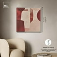 thumbnail image 5 of Scarlet Beacons Canvas Boho Abstract Art by Art Remedy, Silver Frame, 30" x 30", 5 of 7
