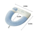 thumbnail image 6 of MICLOZYT Bathroom Pads,Winter Soft Warm Plush Toilet Seat Pads,1Pieces Thicker Bathroom Soft Pad with Handle Toilet Lid Cover Cushion Soft Thicker Stretchable Washable Fits All Oval Toilet Seats, 6 of 7