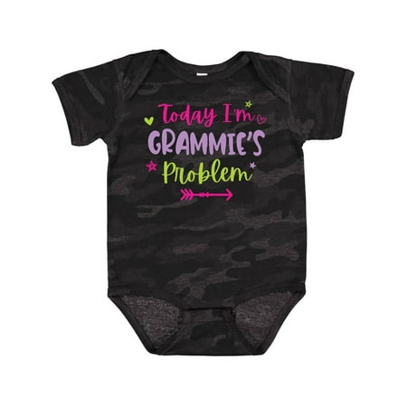 

Inktastic Child Funny Today Im Grammies Problem Gift Baby Girl Bodysuit