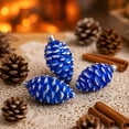 thumbnail image 6 of Christmas Tree Faux Pinecone Ornaments Set of 5, Glitter Hanging Faux Pine Cone Ornaments for for Xmas Tree Decor, 6 of 7
